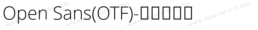 Open Sans(OTF)字体转换